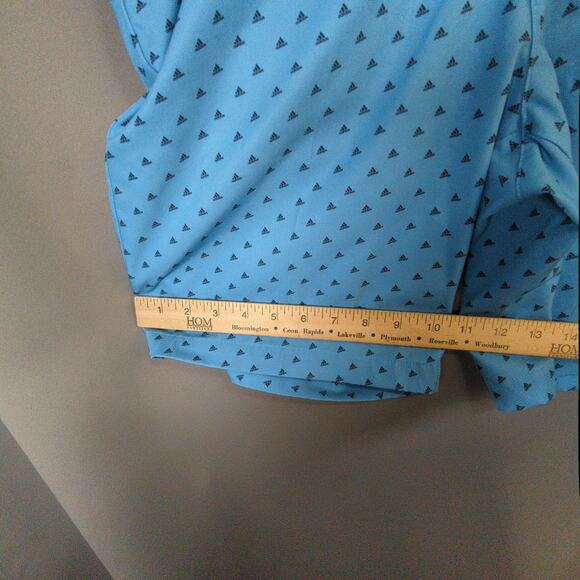 Adidas Shorts Men 32 Blue Print Stretch Performance Golf - Picture 7 of 8